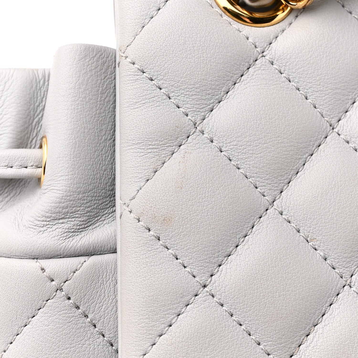 Chanel Calfskin Quilted Large Urban Spirit Backpack Grey 17 of 17