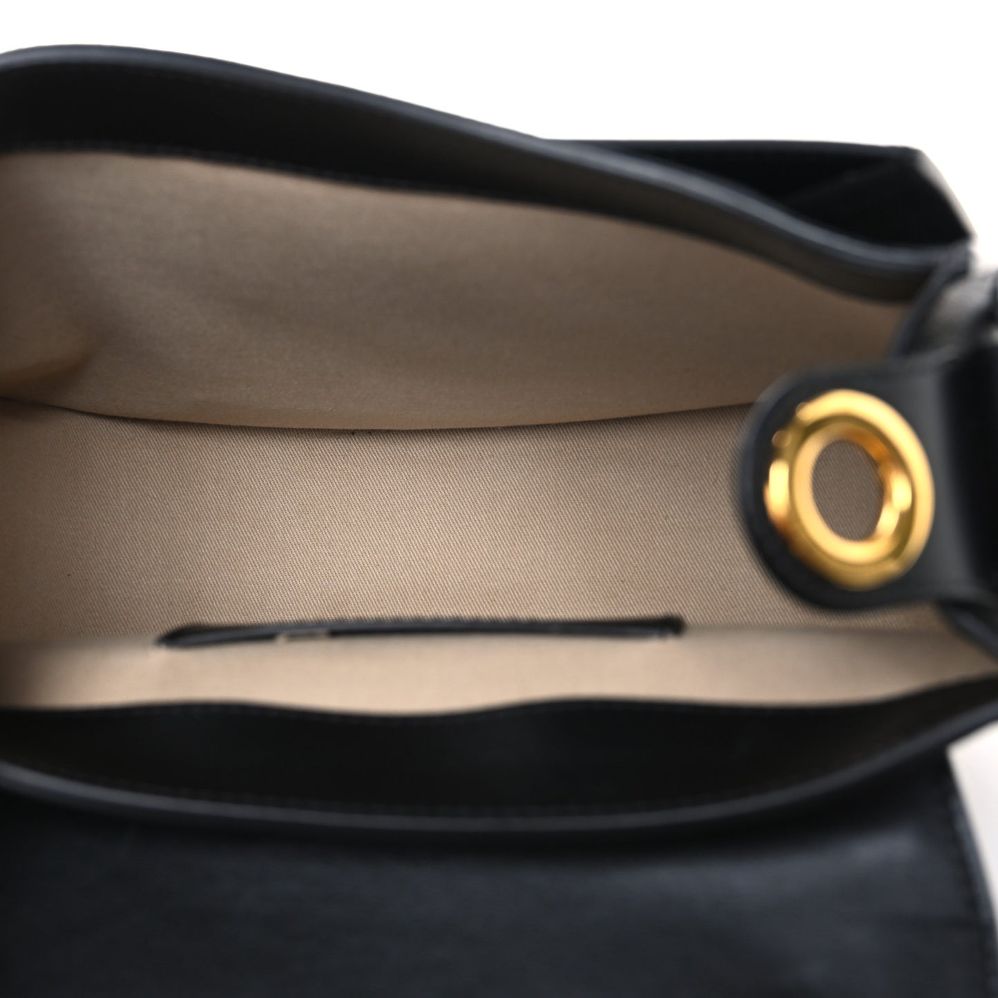 Calfskin Suede Large Tess Bag Black
