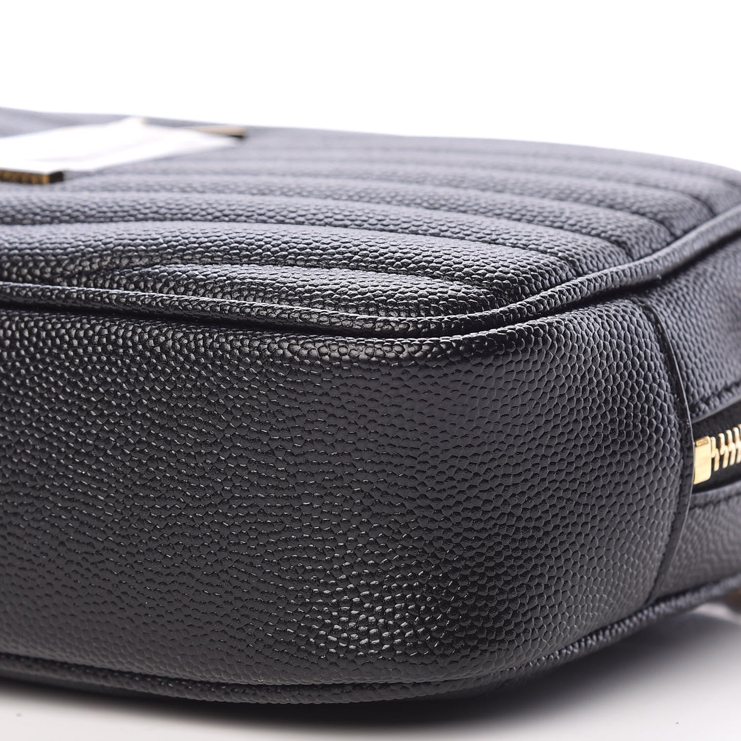 Saint Laurent Grain De Poudre Matelasse Monogram Mini Lou Camera Bag Black 9 of 10