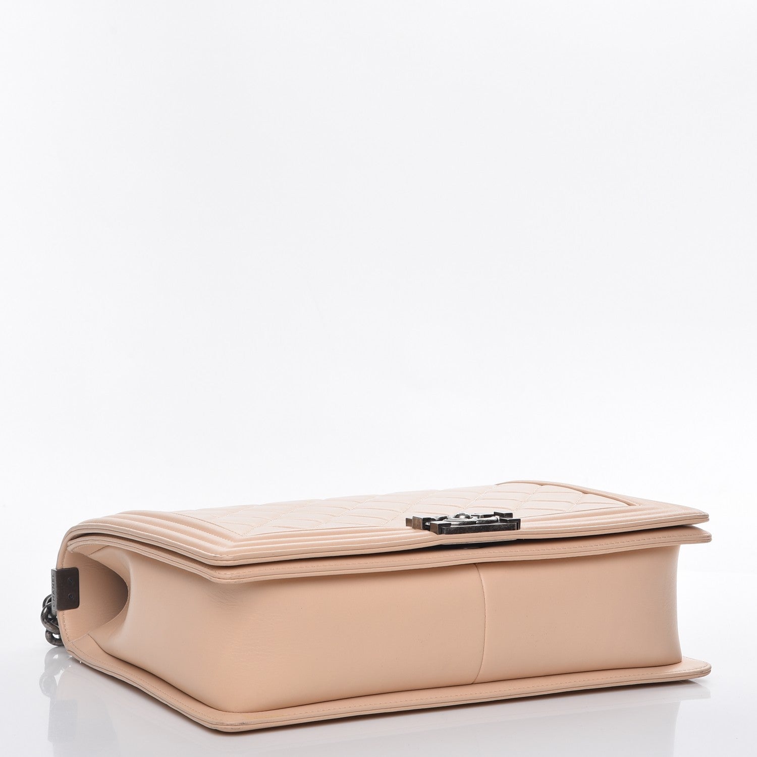 Chanel Calfskin Quilted Large Boy Flap Beige 4 of 12