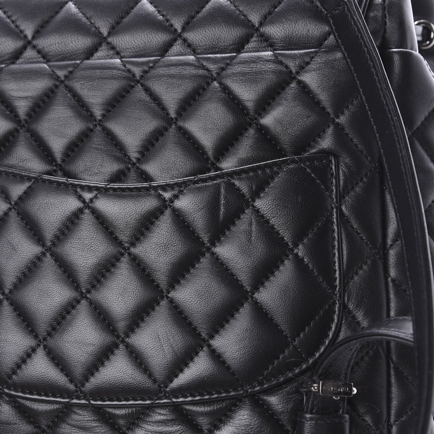 Lambskin Quilted Small Urban Spirit Backpack Black