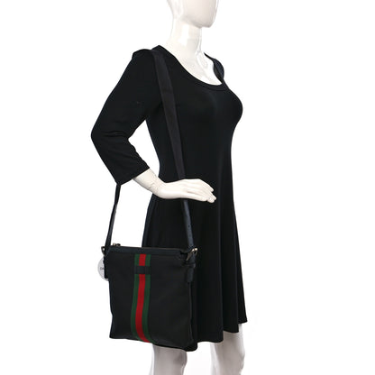Gucci Techno Canvas Web Messenger Bag Black 3 of 11