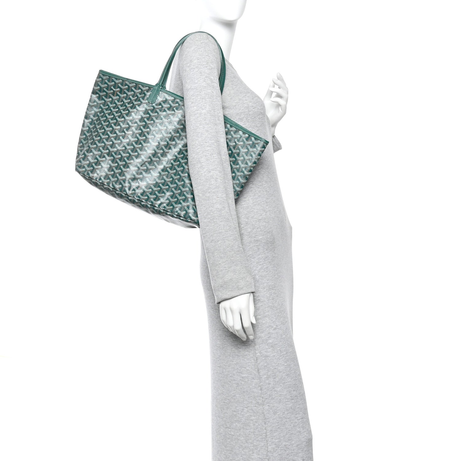 Goyard Goyardine Saint Louis GM Green 2 of 11