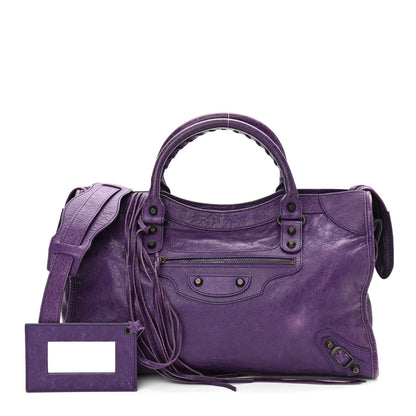 Balenciaga Agneau Classic Hardware City Dark Violet 1 of 12