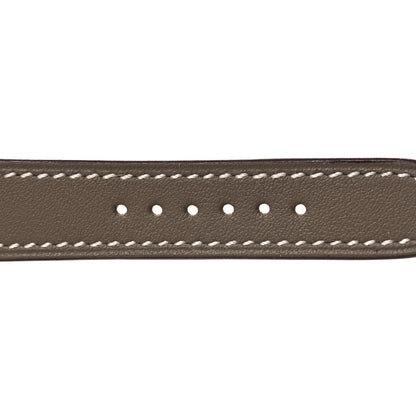 Hermes Swift 25mm Heure H Watch Strap Etoupe 3 of 8