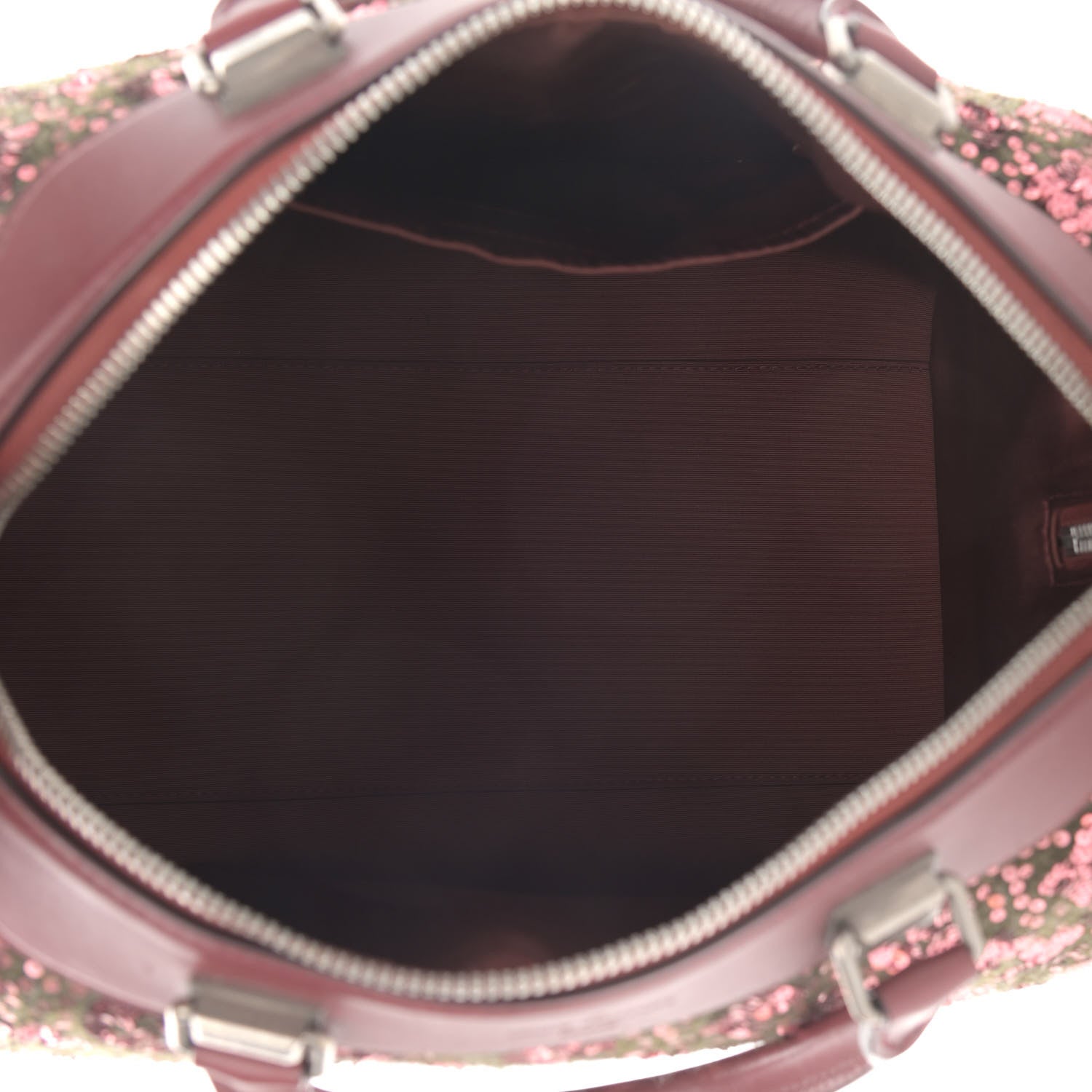 Louis Vuitton Sequin Monogram Sunshine Express Speedy Burgundy 5 of 15