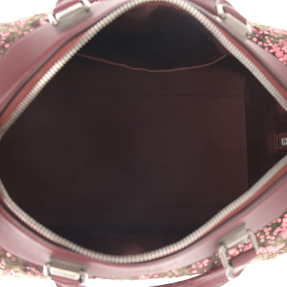 Louis Vuitton Sequin Monogram Sunshine Express Speedy Burgundy 5 of 15