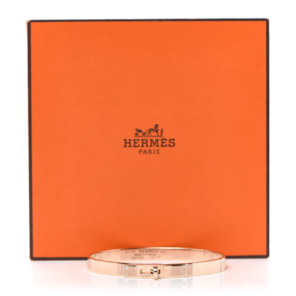Hermes 18K Rose Gold Diamond PM Kelly Bracelet SH 5 of 5