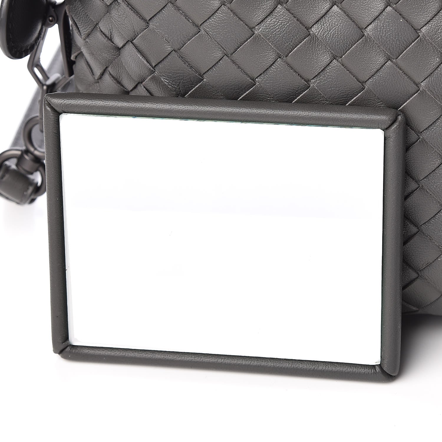 Bottega Veneta Nappa Intrecciato Small Camera Bag New Light Grey 10 of 11