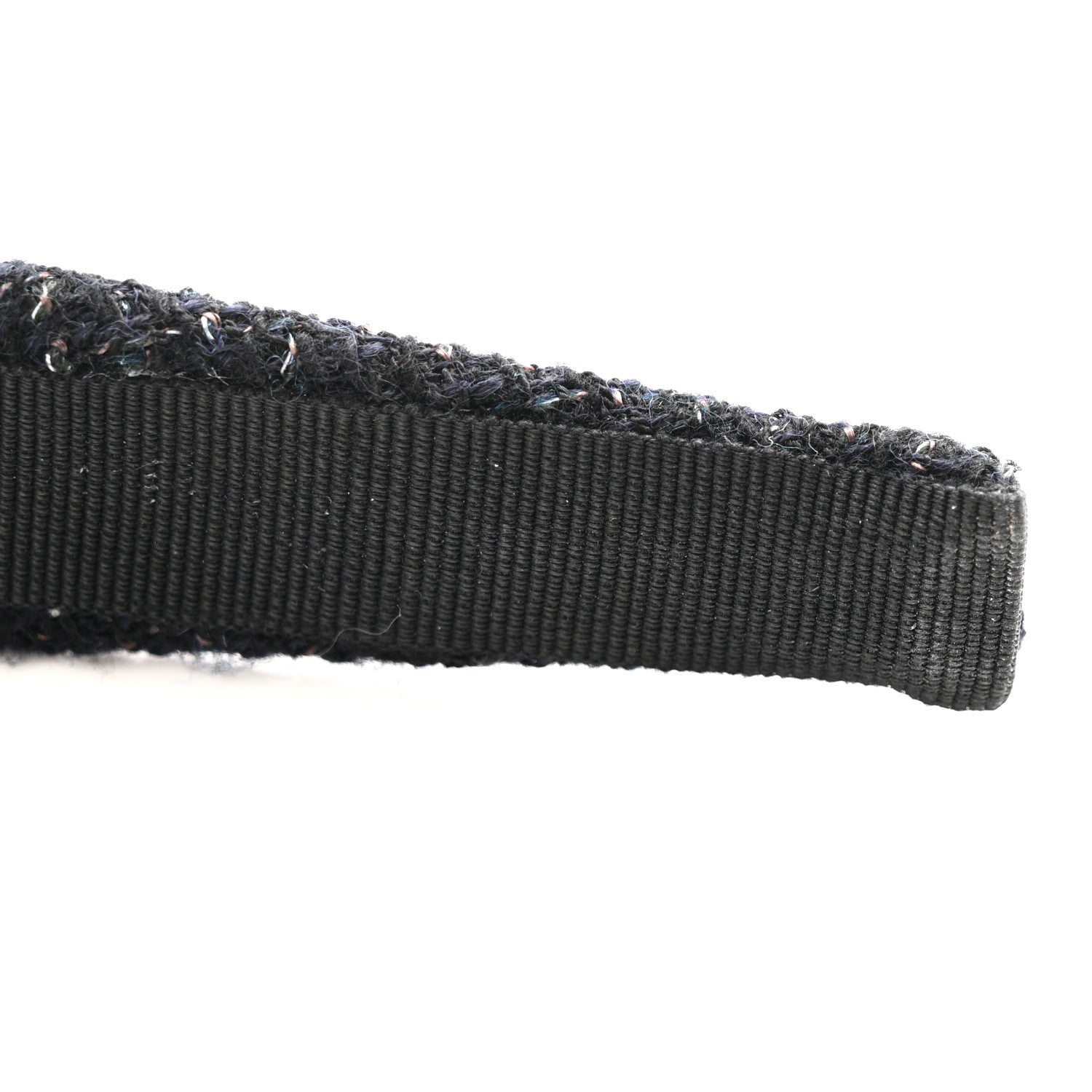 Chanel Tweed Chain Headband Black 5 of 6