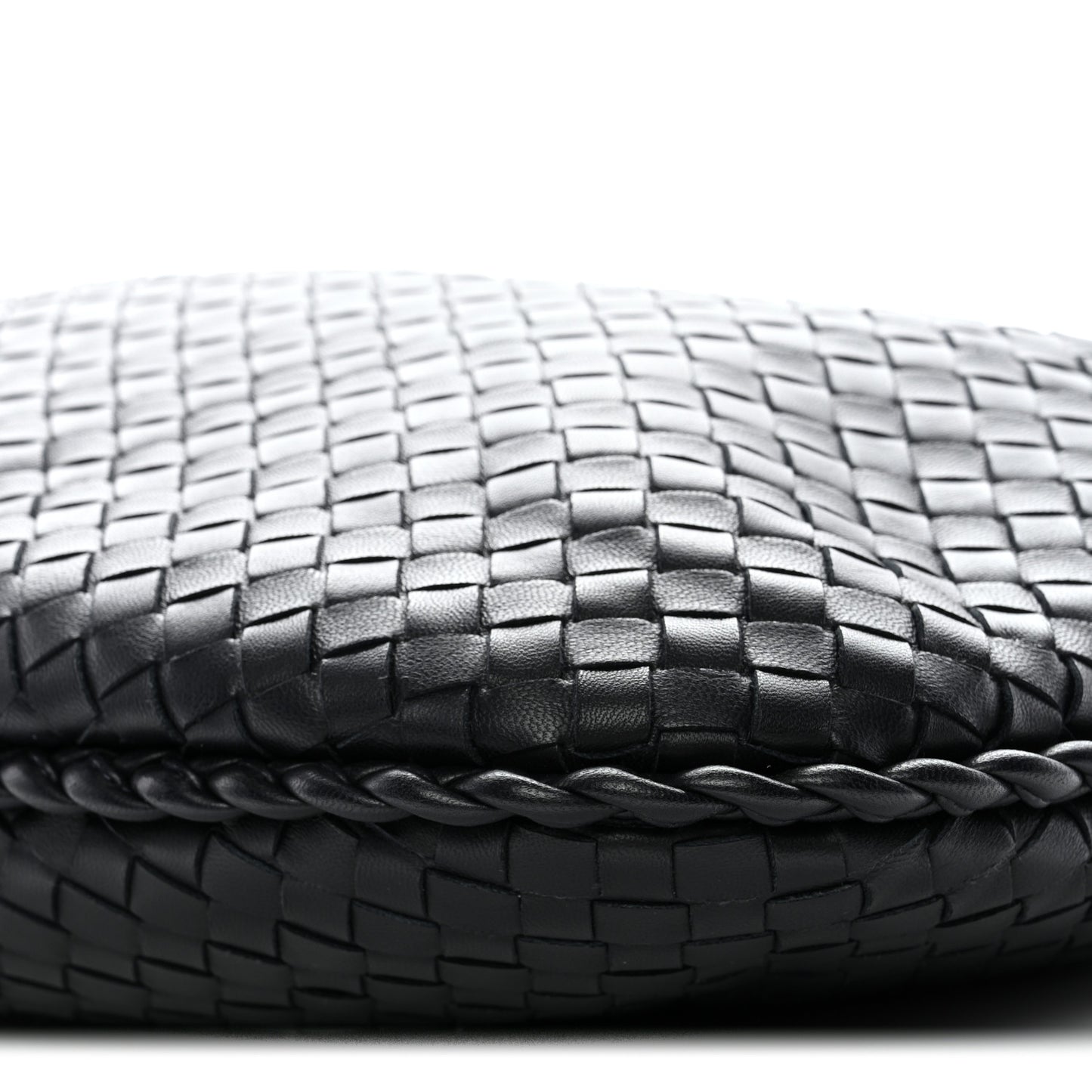 Nappa Intrecciato Medium Veneta Hobo Black