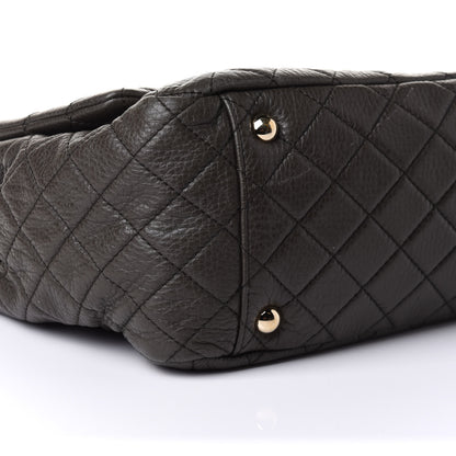 Chanel Calfskin Quilted XXL Travel Flap Bag Khaki 8 of 9
