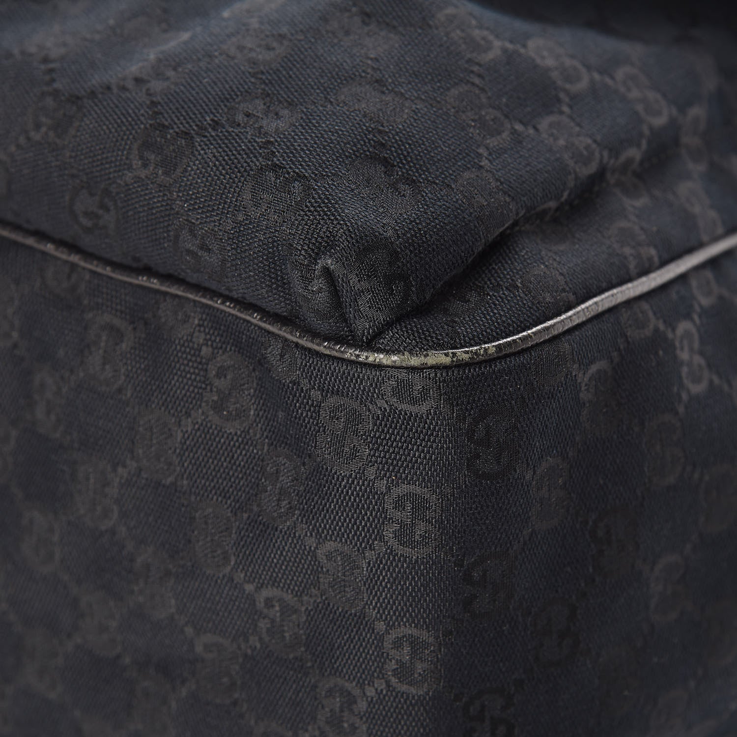 Gucci GG Monogram Medium Web Handle Double Pocket Tote Black 13 of 16