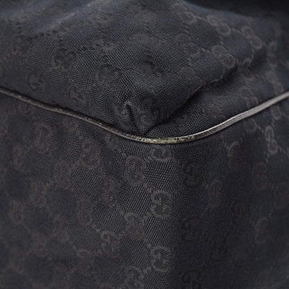 Gucci GG Monogram Medium Web Handle Double Pocket Tote Black 13 of 16