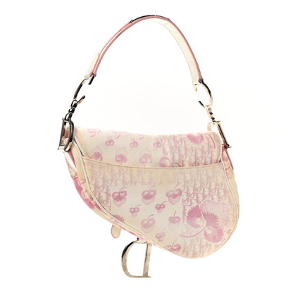 Christian Dior Monogram Floral Saddle Bag Pink 3 of 9