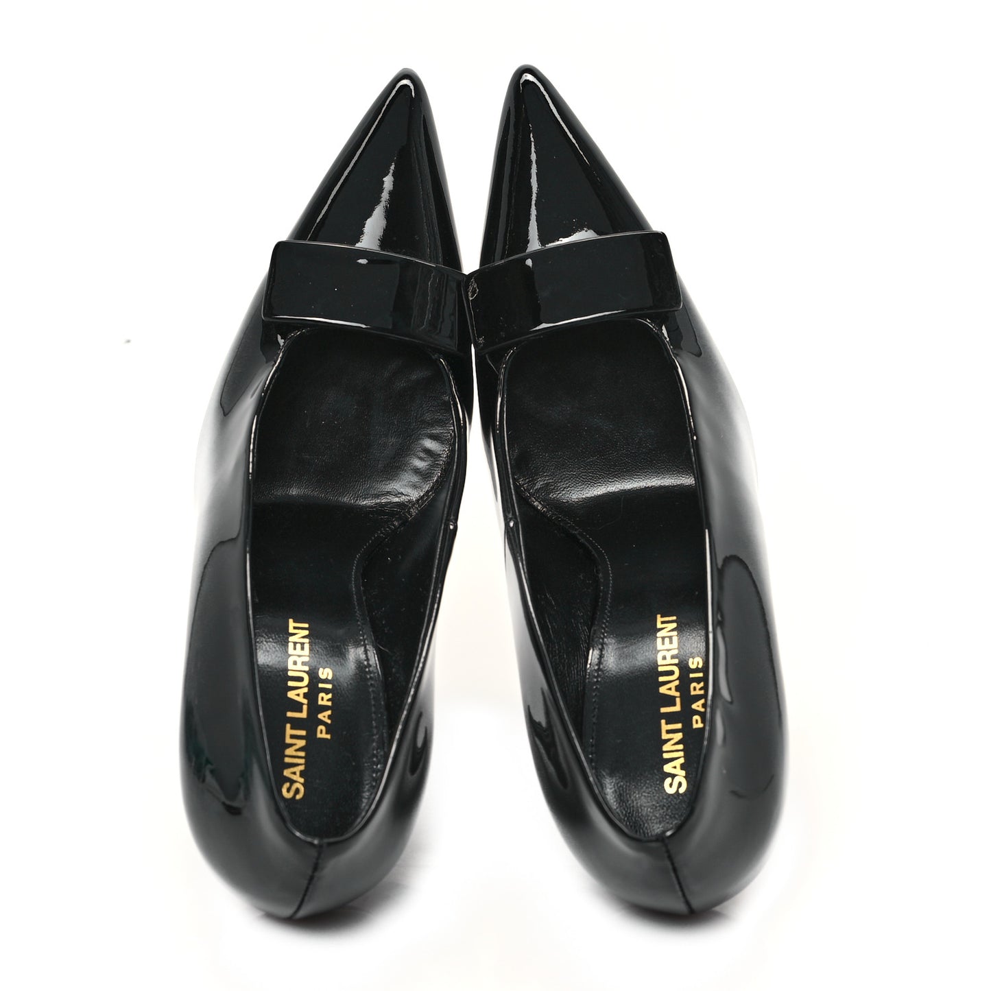 Patent Calfskin Kayla 110 Pumps 36 Black