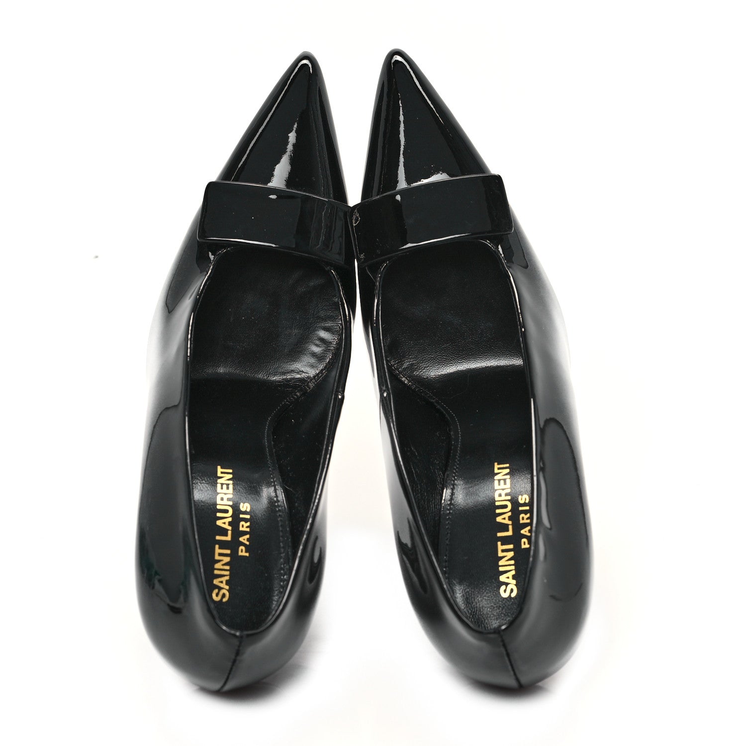 Saint Laurent Patent Calfskin Kayla 110 Pumps 36 Black 2 of 10