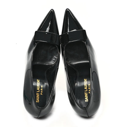 Saint Laurent Patent Calfskin Kayla 110 Pumps 36 Black 2 of 10