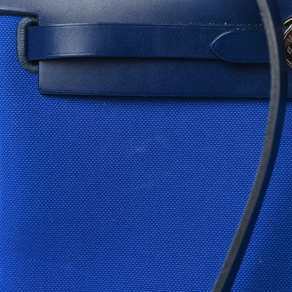 Hermes Toile Militaire Vache Hunter Herbag Zip Retourne 31 PM Bleu Electrique Bleu Saphir 11 of 13