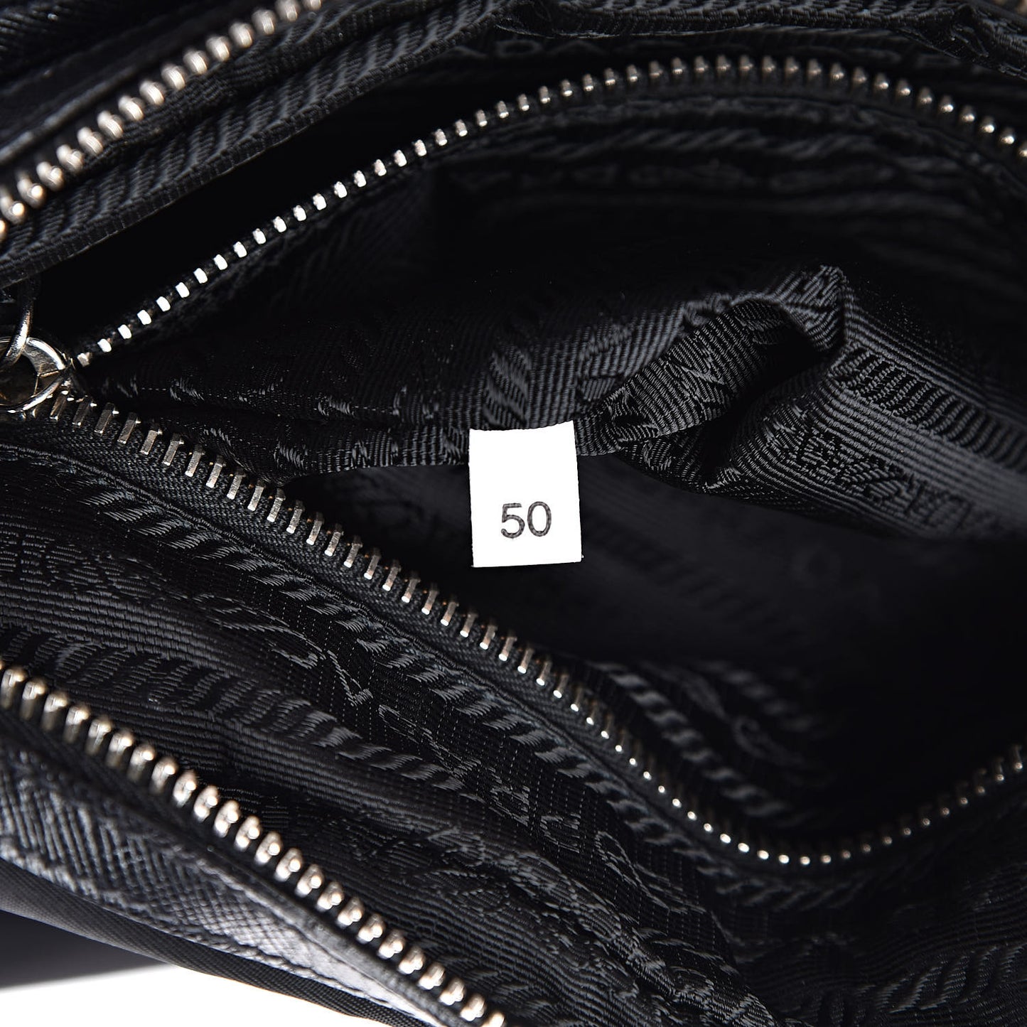 Tessuto Nylon Saffiano Shoulder Bag Black Cuoio