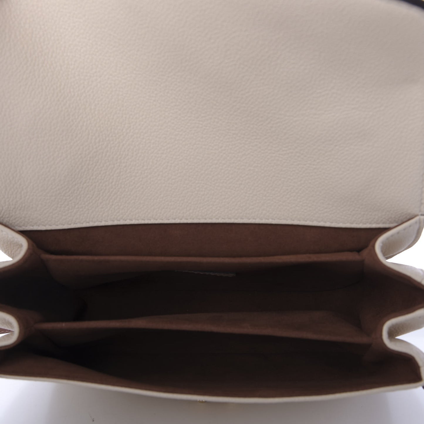 Empreinte Braided Pochette Metis Creme Beige Caramel