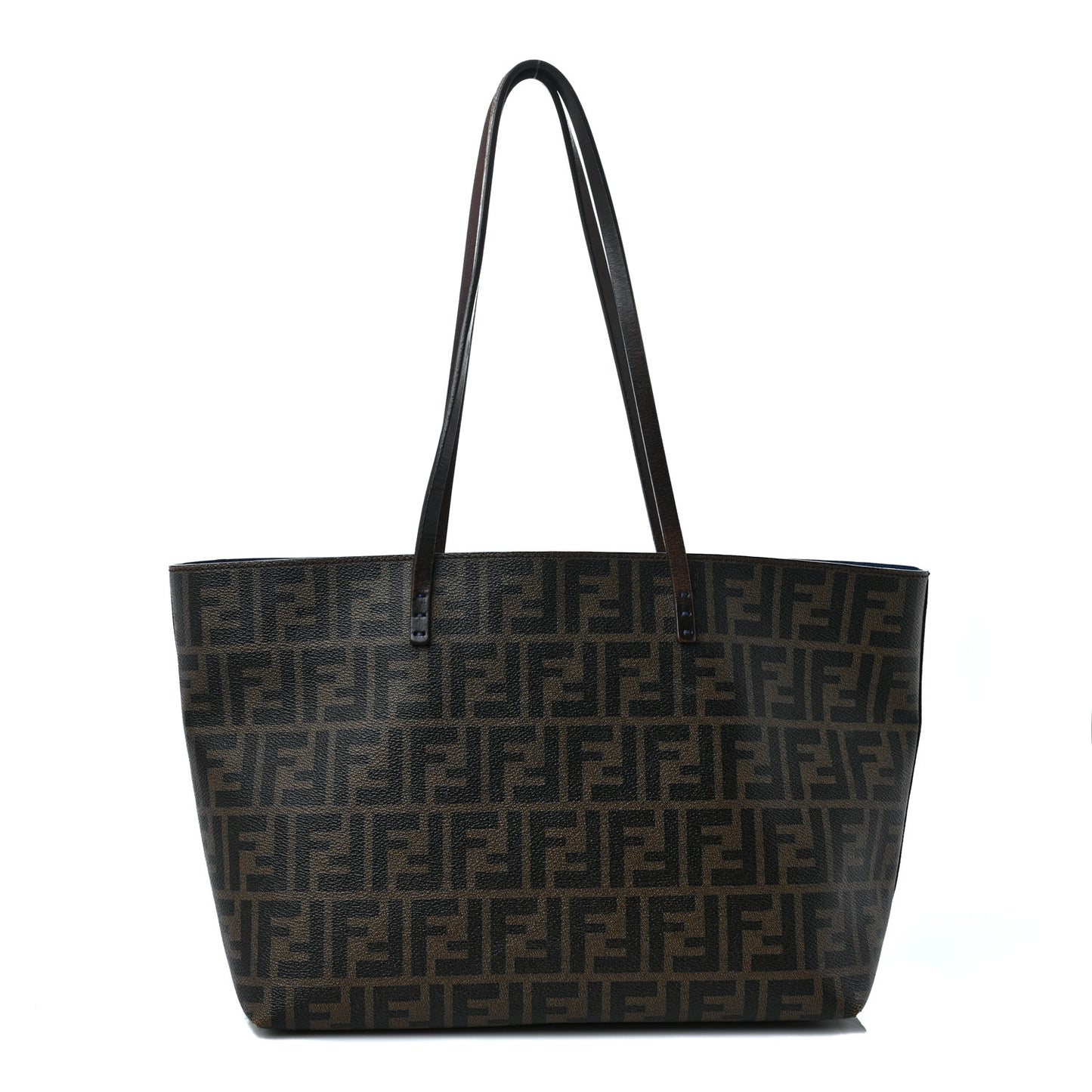 Zucca Spalmati Small Roll Tote Tobacco Blue