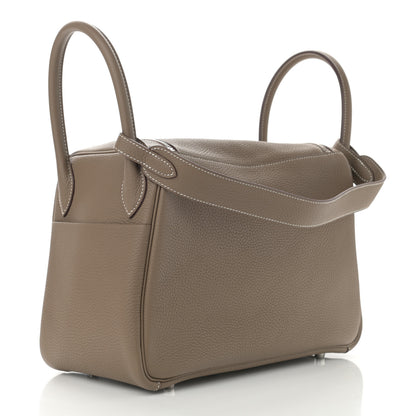 Hermes Taurillon Clemence Lindy 30 Etoupe 3 of 9