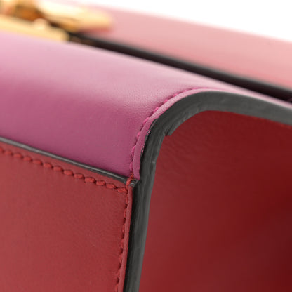 Gucci Moon Calfskin Bi-Color Medium Padlock Shoulder Bag New Rosette Hibiscus Red 11 of 13
