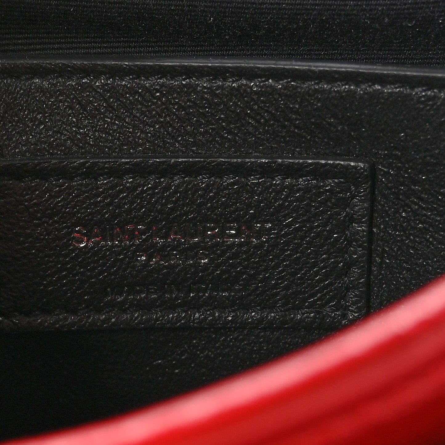 Crinkled Calfskin Matelasse Monogram Baby Niki Chain Satchel Rouge Eros