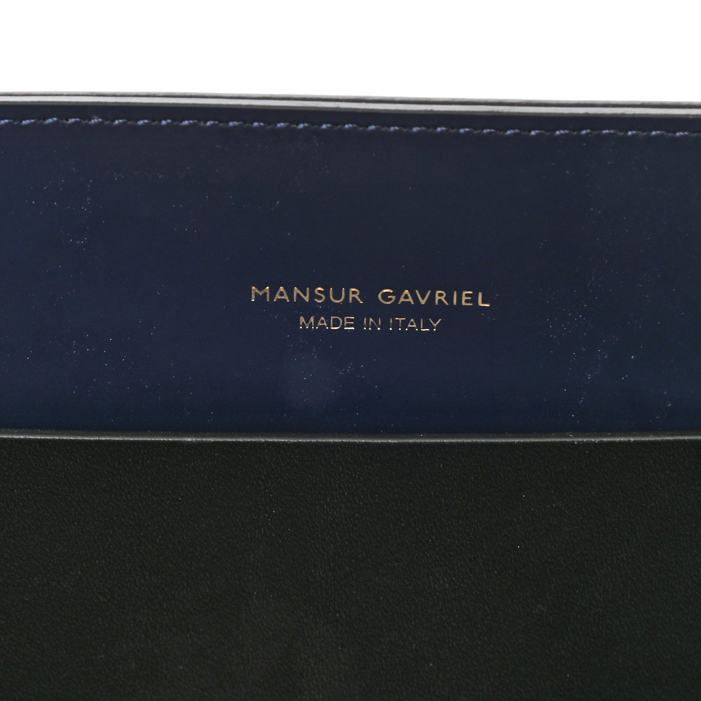 Vegetable Tanned Calfskin Sun Bag Black Blue