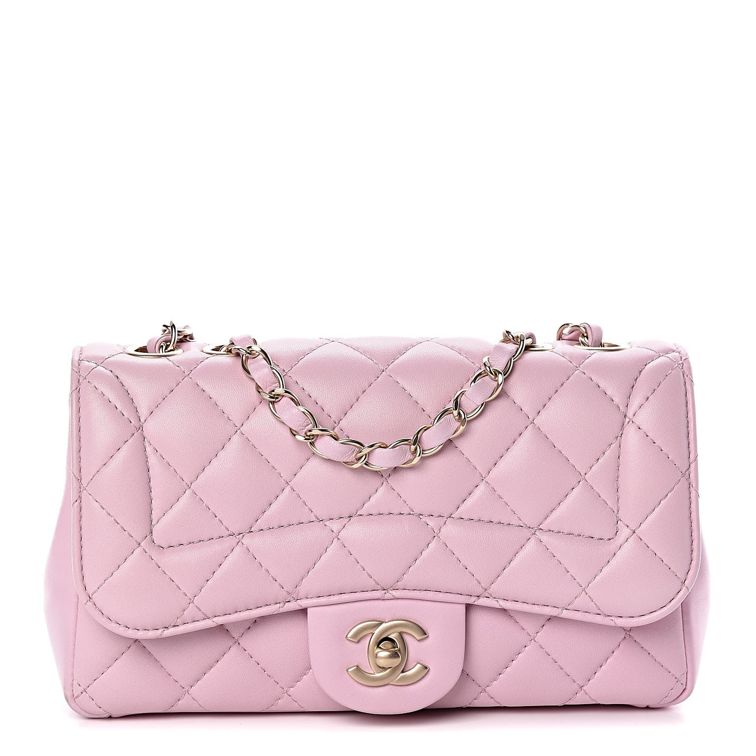 Chanel Lambskin Quilted Mini Mademoiselle Chic Flap Pink 1 of 14
