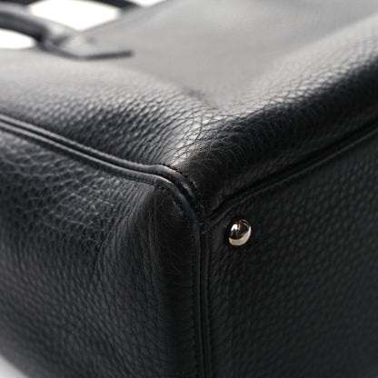Chanel Calfskin Cerf Executive Shopper Tote Black 13 of 14
