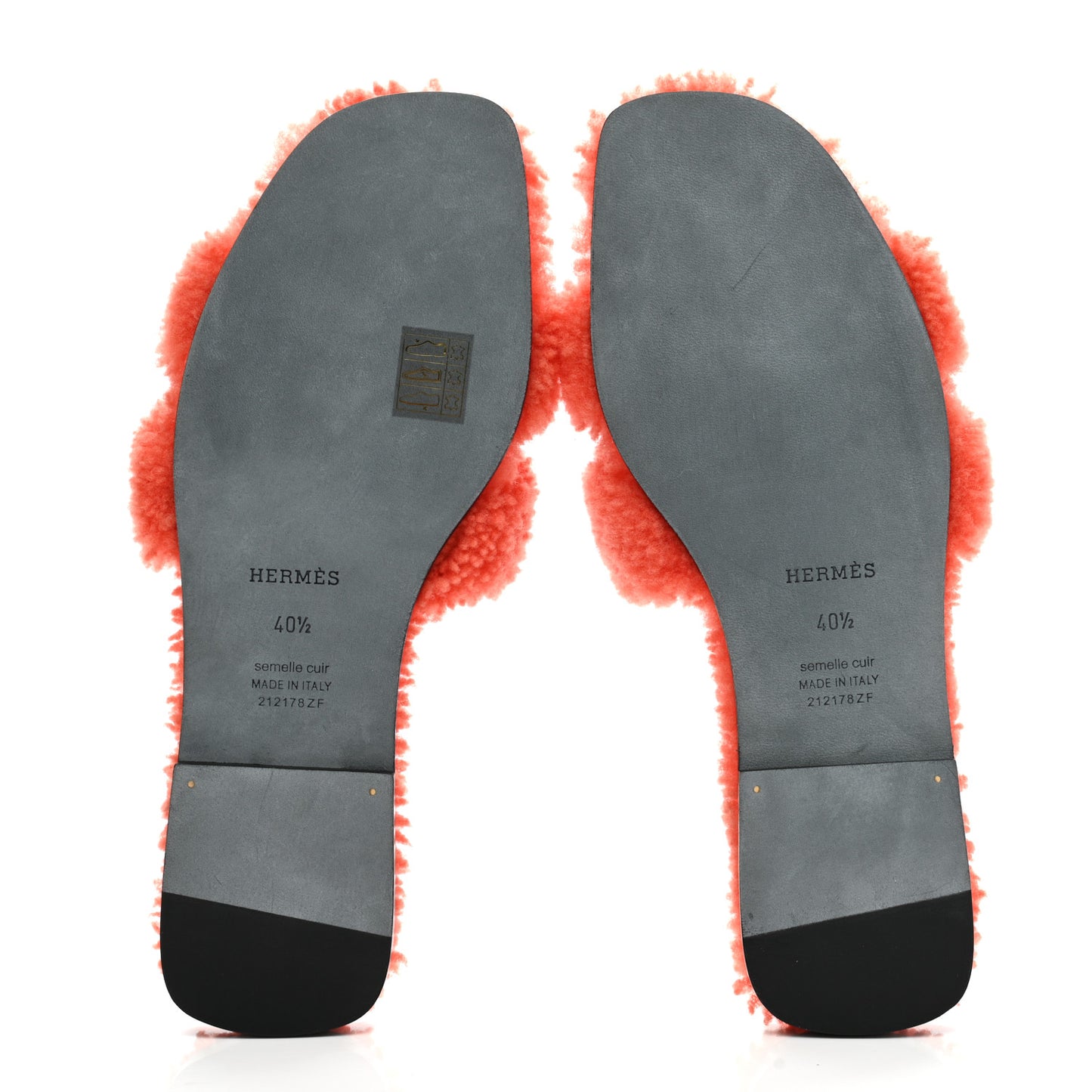 Woolskin Oran Sandals 40.5 Orange