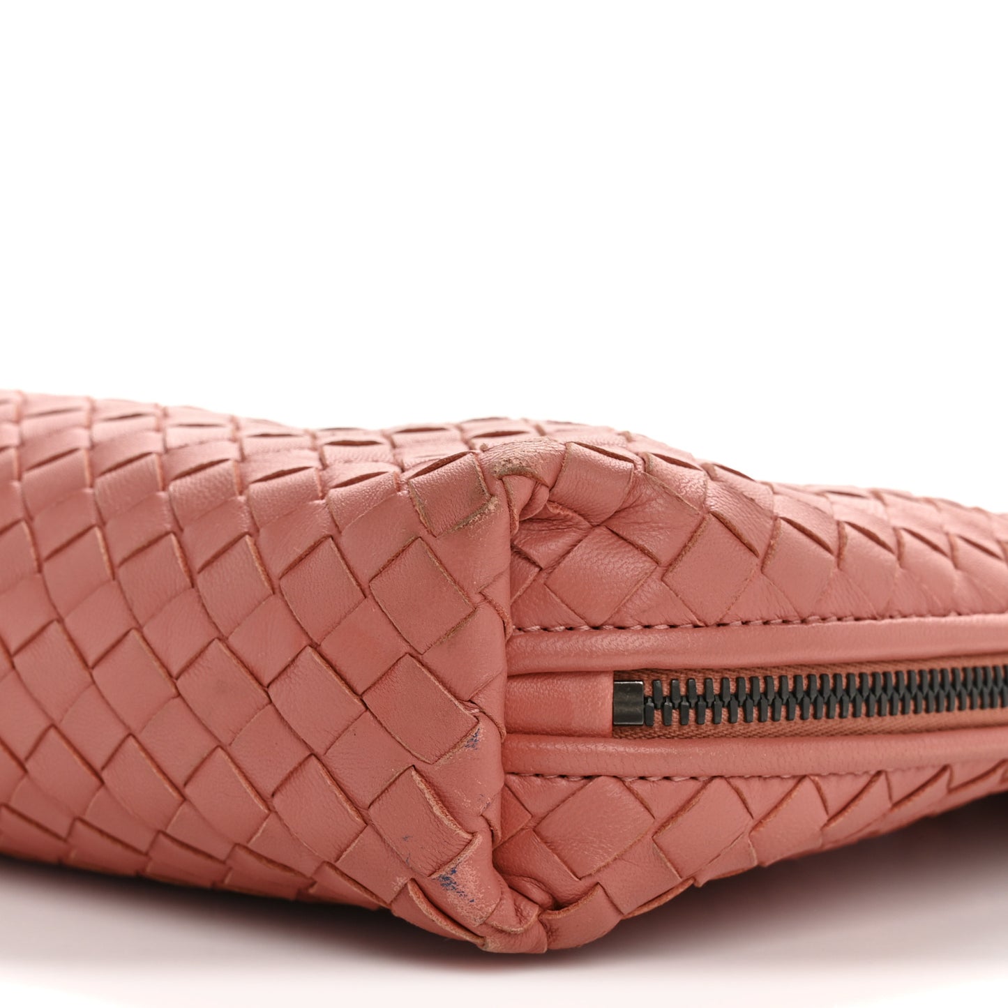 Nappa Intrecciato Large Nodini Crossbody Messenger Quarzo