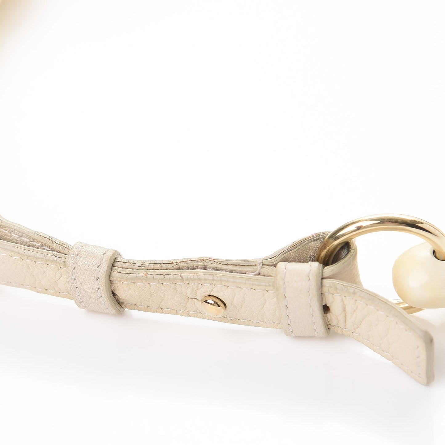 Chevre Saint Tropez Horn Bag Off White
