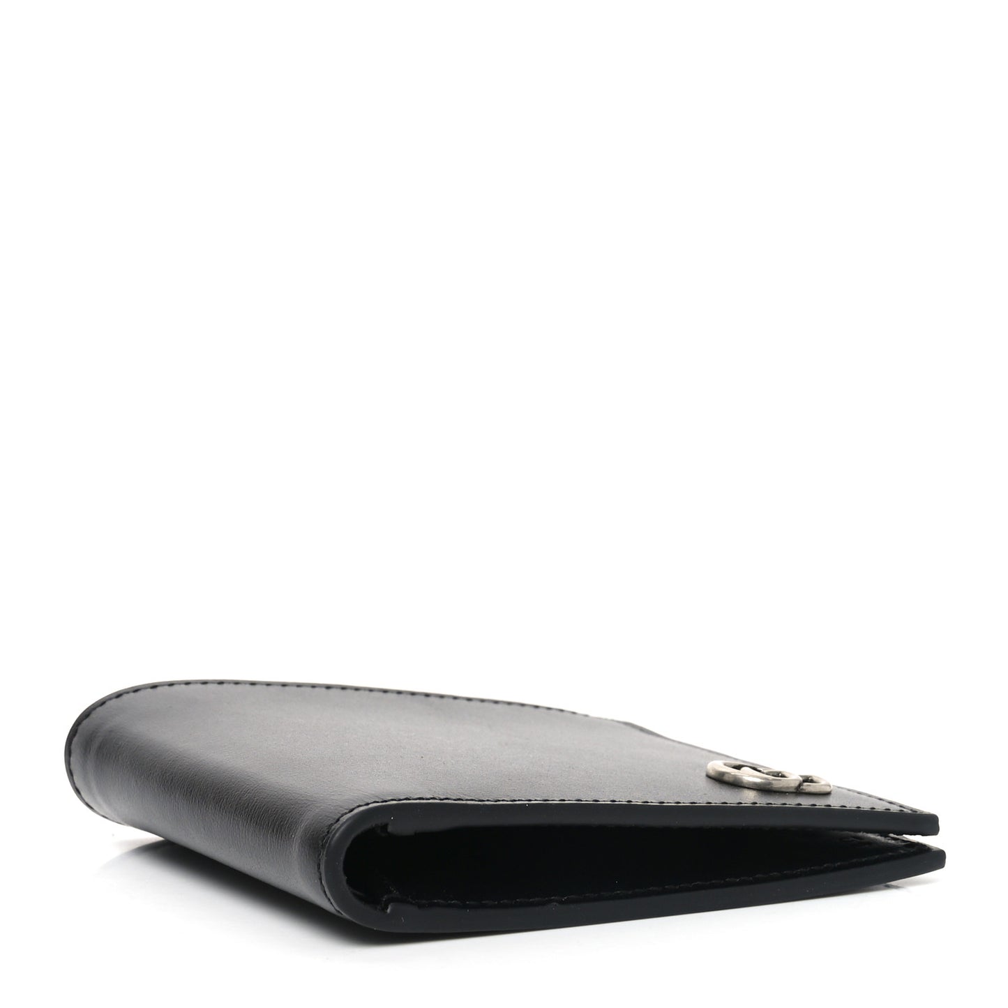 Smooth Calfskin GG Marmont Bi-Fold Wallet Black