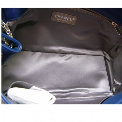 Chanel Patent Reissue Link Chain Medium Flap Navy 6 of 10