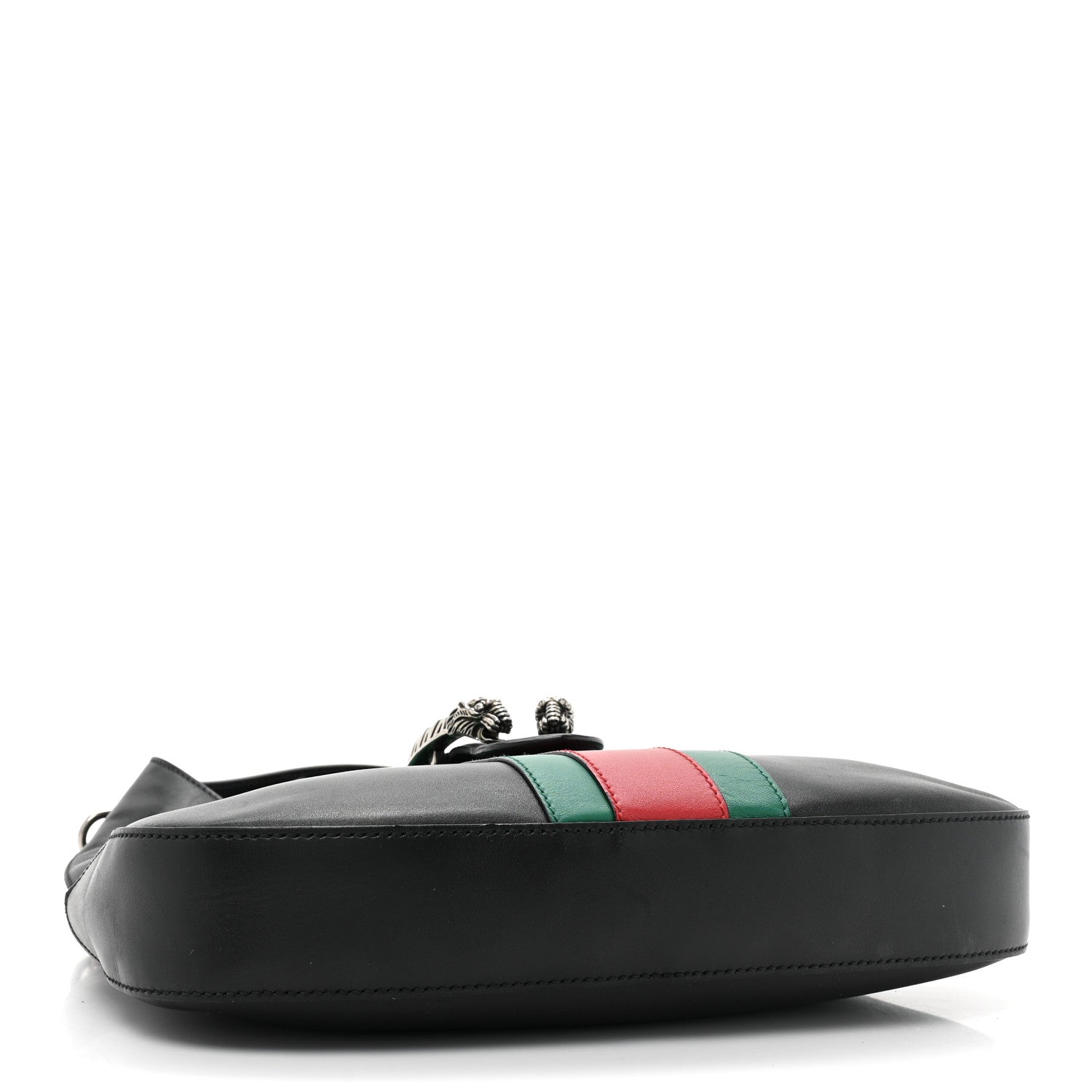 Gucci Calfskin Web Stripe Small Dionysus Hobo Black 4 of 12