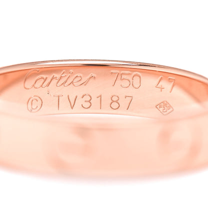 Cartier 18K Pink Gold 3.5mm LOVE Wedding Band Ring 47 4 4 of 4