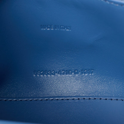 Balenciaga Denim BB Monogram Small Hourglass Top Handle Bag Blue 7 of 10