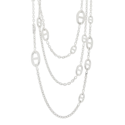 Hermes Sterling Silver Farandole Necklace 160 1 of 6