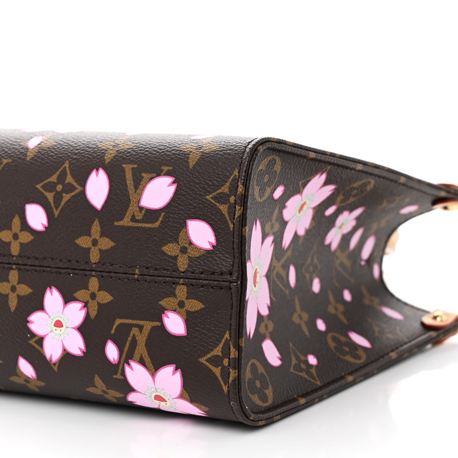 Louis Vuitton LV X TM Monogram Cherry Blossom Onthego PM Sakura Brown 9 of 9