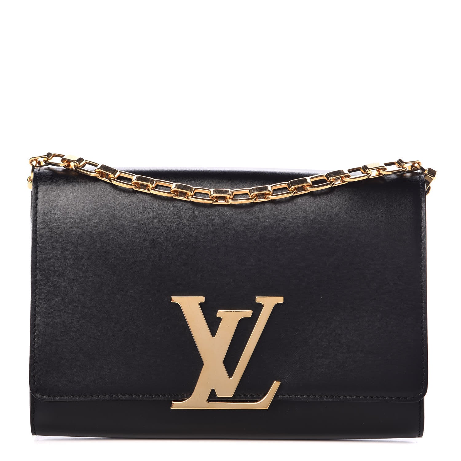 Louis Vuitton Calfskin Chain Louise GM Black 1 of 11