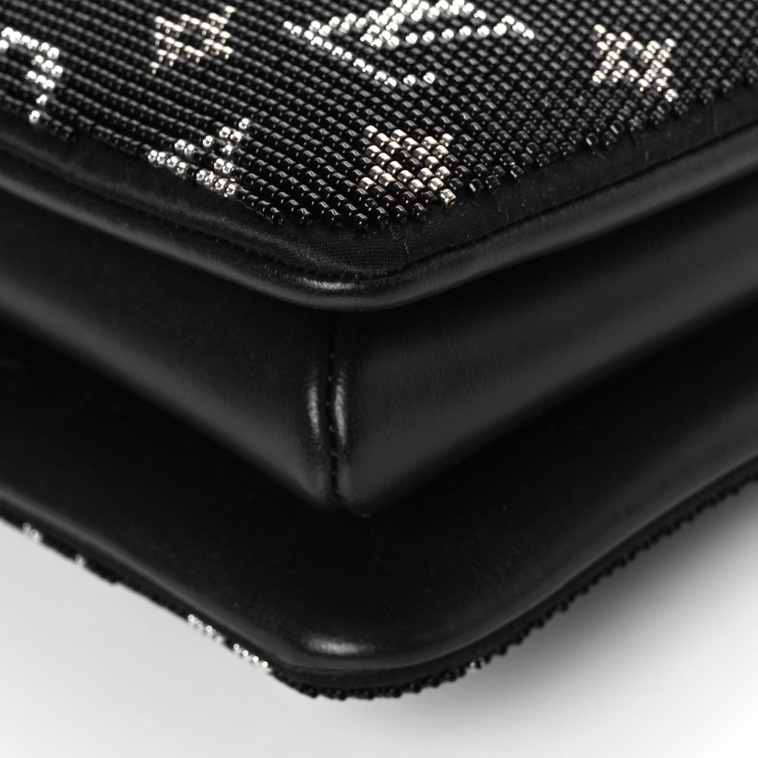 Louis Vuitton Satin Beaded Embroidered Monogram Coussin BB Black 9 of 9