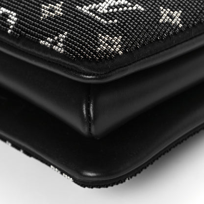 Louis Vuitton Satin Beaded Embroidered Monogram Coussin BB Black 9 of 9