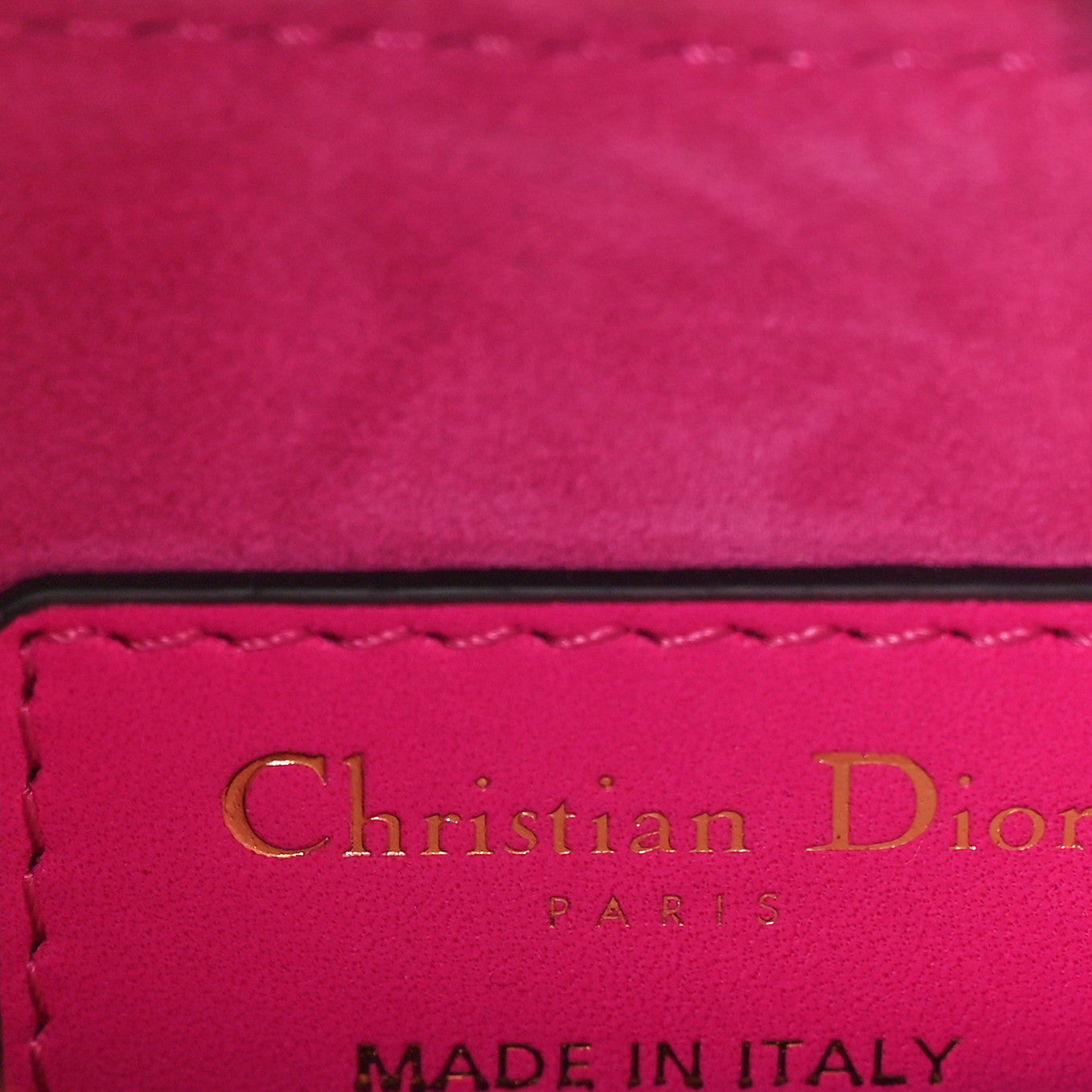 Christian Dior Supple Calfskin Mini Saddle Bag With Strap Passion Pink 6 of 8