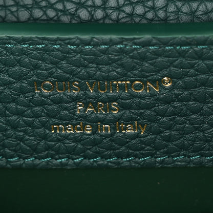 Louis Vuitton Taurillon Snakeskin Mini Capucines  Emeraude Green 6 of 10