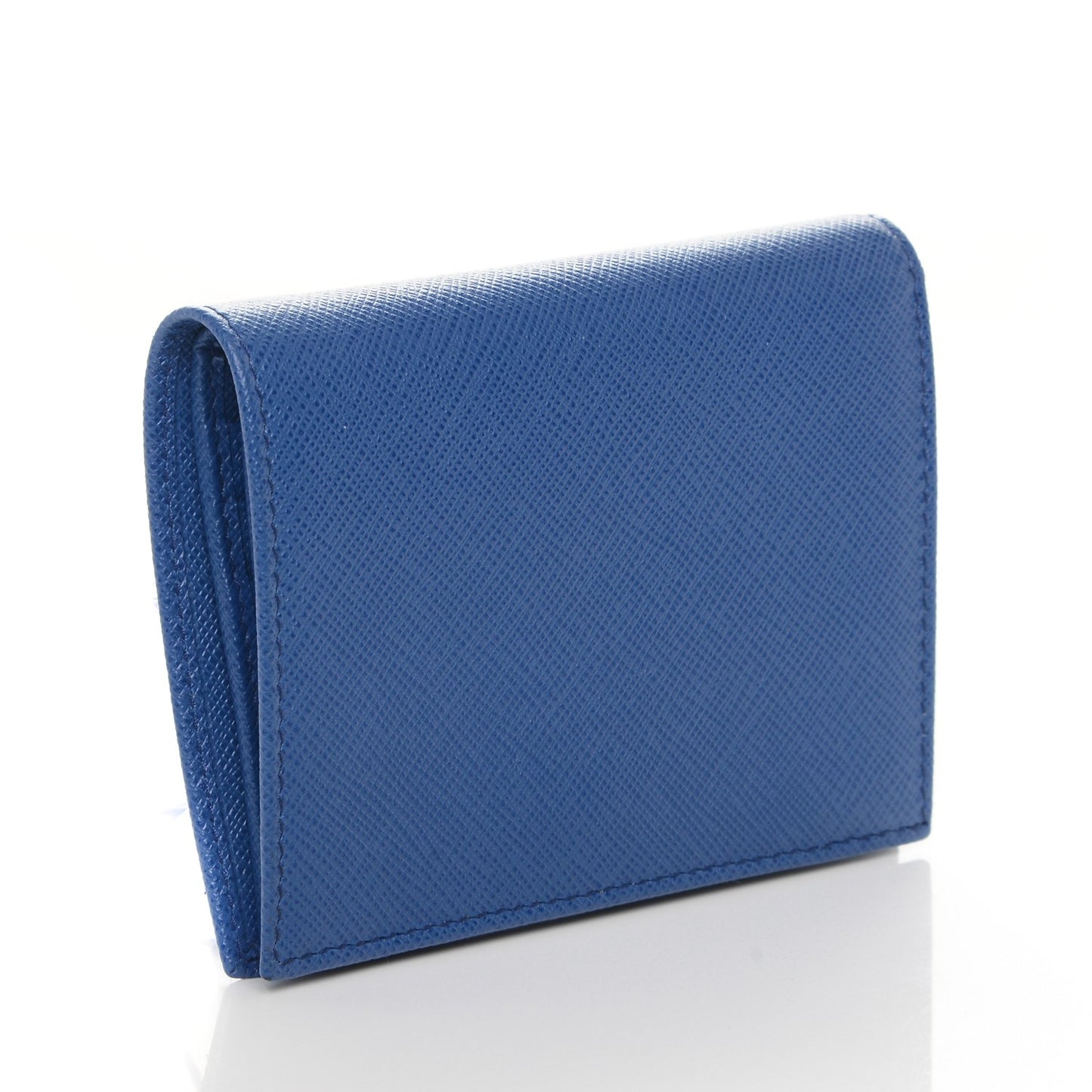 Saffiano Compact Wallet Blue