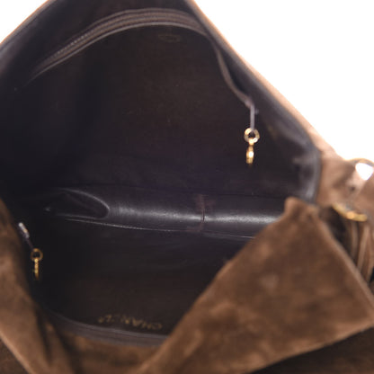 Chanel Suede CC Fringe Messenger Flap Bag Brown 5 of 11