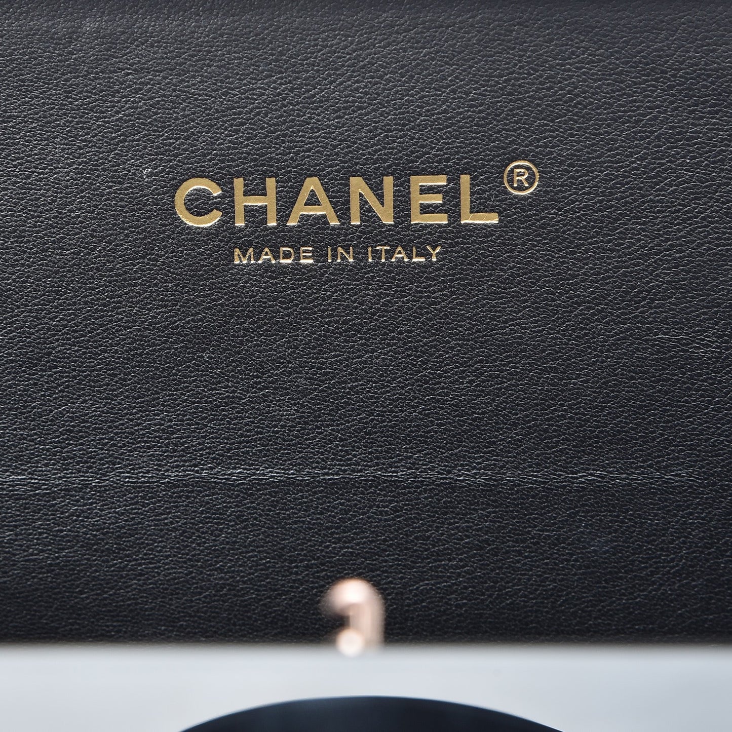Plexiglass Crystal CC Minaudiere Clutch Black Copper